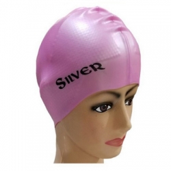 cap silicone silver  large