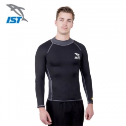 rash guard ist black grey  large